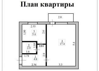 Продается однокомнатная квартира, 31.6 м2, рабочий посёлок Любохна, улица Пушкина