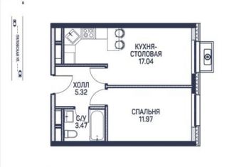 1-комнатная квартира на продажу, 37.8 м2, Москва, Дегунинская улица, 5А, ЖК Любовь и Голуби