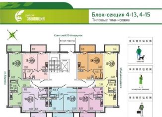 Продам однокомнатную квартиру, 36.8 м2, Иркутск, ЖК Эволюция