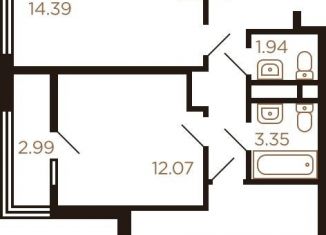 Продам двухкомнатную квартиру, 56.9 м2, Химки, жилой комплекс Миниполис Рафинад, к7, ЖК Миниполис Рафинад