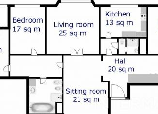 Аренда 5-ком. квартиры, 167 м2, Москва, Пожарский переулок, 7А, Пожарский переулок