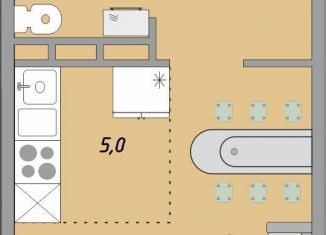 Продам 1-ком. квартиру, 23 м2, Оренбург, жилой комплекс Осенний Лист, 1, ЖК Осенний Лист