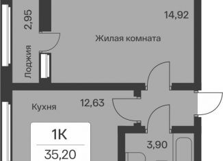 Продам 1-комнатную квартиру, 35.2 м2, Санкт-Петербург, бульвар Александра Грина, 2к1, ЖК Капитан Немо