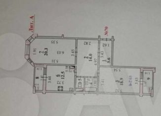 Продаю 2-ком. квартиру, 75.7 м2, Липецк, улица Виктора Музыки, 8, район Опытной Станции