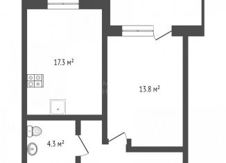 Продам 1-комнатную квартиру, 37 м2, Тюмень, Тальниковая улица, 5, ЖК Дебют