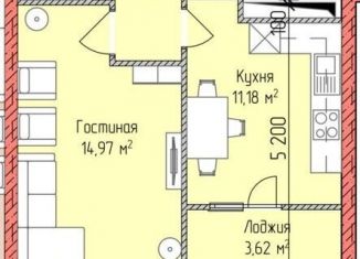 Продаю 1-комнатную квартиру, 44.2 м2, Грозный, улица Ризвана Исаевича Гайдабаева, 37