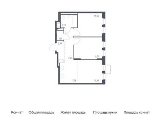Продается 2-ком. квартира, 51.9 м2, Московская область, жилой комплекс Горки Парк, к4.2