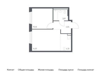 Продается 1-ком. квартира, 38.3 м2, поселение Кокошкино, жилой комплекс Новое Внуково, к25