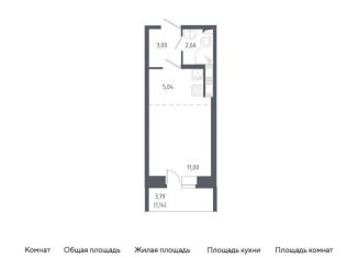 Продается квартира студия, 22.8 м2, Колпино, жилой комплекс Новое Колпино, к38