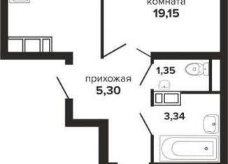 Продается двухкомнатная квартира, 55.3 м2, Краснодарский край, Российская улица, 257/7лит1