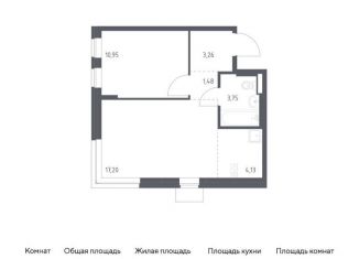 Продажа 1-комнатной квартиры, 40.8 м2, поселение Рязановское, жилой комплекс Подольские Кварталы, к1