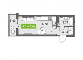 Продается квартира студия, 26.7 м2, Санкт-Петербург, ЖК Аквилон Залив