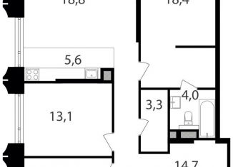 Продается 4-ком. квартира, 96.3 м2, Москва, Савёловский район, жилой комплекс Петровский Парк 2, к1