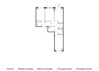Продается 3-комнатная квартира, 79.1 м2, Москва, Молжаниновский район