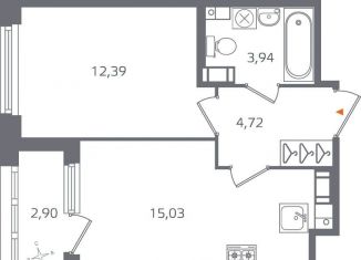 Продажа 1-комнатной квартиры, 37.5 м2, Санкт-Петербург, метро Выборгская