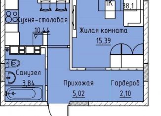 Продается однокомнатная квартира, 38.1 м2, Забайкальский край