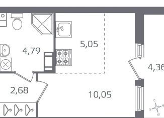 Продаю квартиру студию, 24.8 м2, Санкт-Петербург