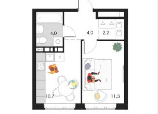 Продам 1-ком. квартиру, 32.2 м2, Пермь, Магистральная улица, 86Б, Кировский район