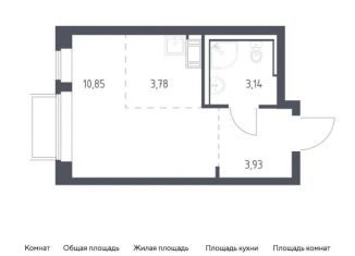 Продажа квартиры студии, 21.7 м2, Московская область, жилой комплекс Томилино Парк, к6.1