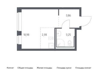 Продажа квартиры студии, 21.1 м2, Санкт-Петербург, метро Рыбацкое