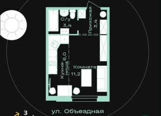 Продается однокомнатная квартира, 24 м2, Новосибирск, улица Ленина, 1, метро Площадь Ленина