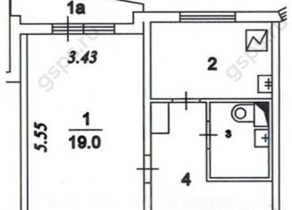 Продается 1-ком. квартира, 39 м2, Москва, бульвар Дмитрия Донского, 6, метро Улица Старокачаловская