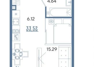 Продается квартира студия, 33.5 м2, Татарстан