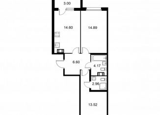 Продажа 2-ком. квартиры, 58.2 м2, Санкт-Петербург