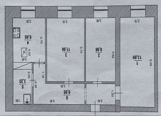 Продается 3-ком. квартира, 53.3 м2, Ульяновская область, Ташлинская улица, 17