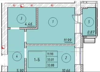 Продажа 1-ком. квартиры, 33.9 м2, Казань, Советский район