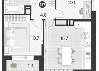 Продаю 2-комнатную квартиру, 46.5 м2, Омск, Ленинский округ