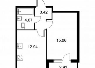 Продам 1-комнатную квартиру, 37 м2, Осташков, Загородная улица, 71А