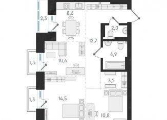 Продается 3-ком. квартира, 67.3 м2, Новосибирск, метро Гагаринская, Плановая улица, 60А