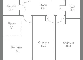 Продам 3-ком. квартиру, 71.7 м2, Москва, станция Немчиновка