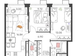 Однокомнатная квартира на продажу, 55.9 м2, Нижегородская область