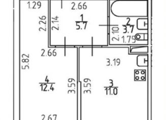 Продам 1-комнатную квартиру, 32.8 м2, Санкт-Петербург, Ивинская улица, 9