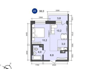 2-ком. квартира на продажу, 38 м2, Иркутская область, Старо-Кузьмихинская улица