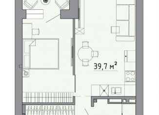 Продам двухкомнатную квартиру, 41.1 м2, село Мирное, Клубная улица, 5