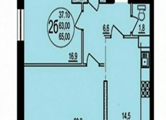 Продаю 2-ком. квартиру, 65 м2, Краснодар, улица Евгении Жигуленко, 7, ЖК Радуга