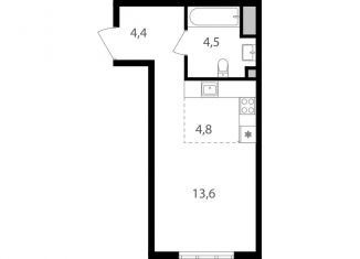 Продается квартира студия, 27.3 м2, Москва, Головинский район, Михалковская улица, 48с1