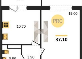 Продам 1-комнатную квартиру, 37.1 м2, Новосибирская область