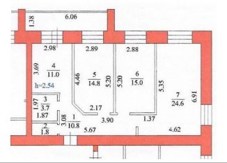 Продажа 3-комнатной квартиры, 85.9 м2, Благовещенск, Северная улица, 98/1