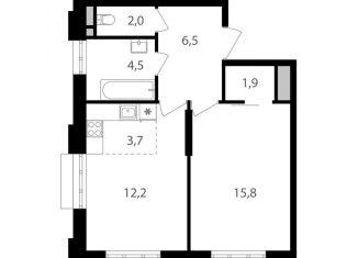 2-ком. квартира на продажу, 46.6 м2, Москва, Михалковская улица, 48с1