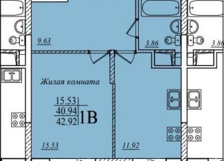 Продажа 1-ком. квартиры, 42.9 м2, Казань, улица Мансура Хасанова, 13, ЖК Мечта