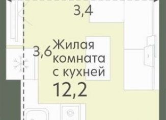 Продается квартира студия, 18.4 м2, Новосибирская область, Спортивная улица, 37