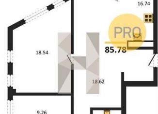 3-ком. квартира на продажу, 85.8 м2, Воронеж, набережная Чуева, 7