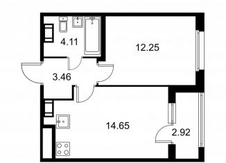 Продается 1-ком. квартира, 35.9 м2, Санкт-Петербург