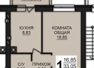 Продаю 1-ком. квартиру, 34.6 м2, Богданихское сельское поселение