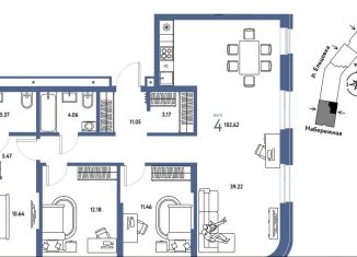 Продажа 4-комнатной квартиры, 102.6 м2, Новосибирск