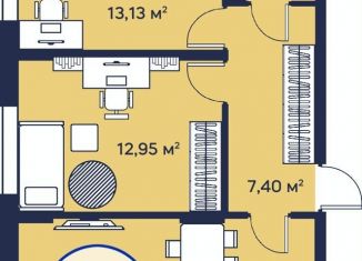 Продам 2-комнатную квартиру, 56.9 м2, Тюмень, улица Менжинского, 60